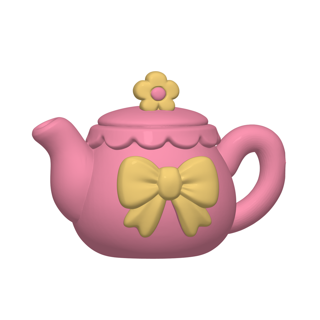 Tea Party Playset STL Bundle with Teapot Cups Tray Bowl and Jars