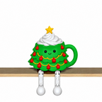 Christmas Hot Cocoa Mug Shelf Sitter STL Bundle with Flexi Legs