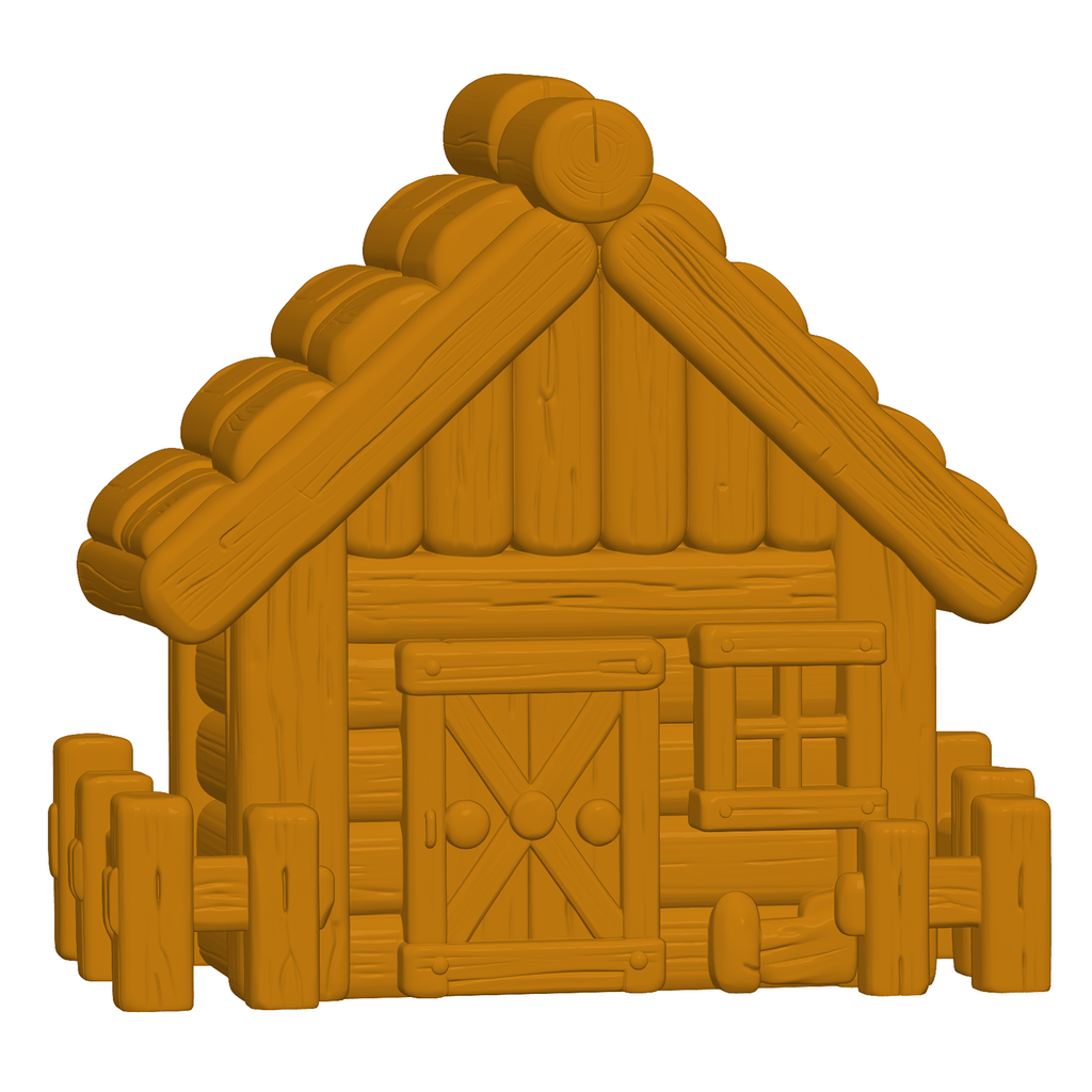 Lambs and Wolf Playset STL Bundle with Houses Meadow Tray and Food