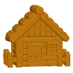 Lambs and Wolf Playset STL Bundle with Houses Meadow Tray and Food