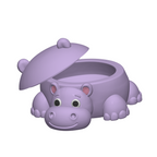 Animal Sandbox Set STL with 8 Lidded Bowls Hippo Shark Octopus Croc