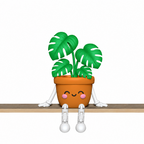 Plant Shelf Sitter STL Bundle with Cactus Succulent and Flow 9