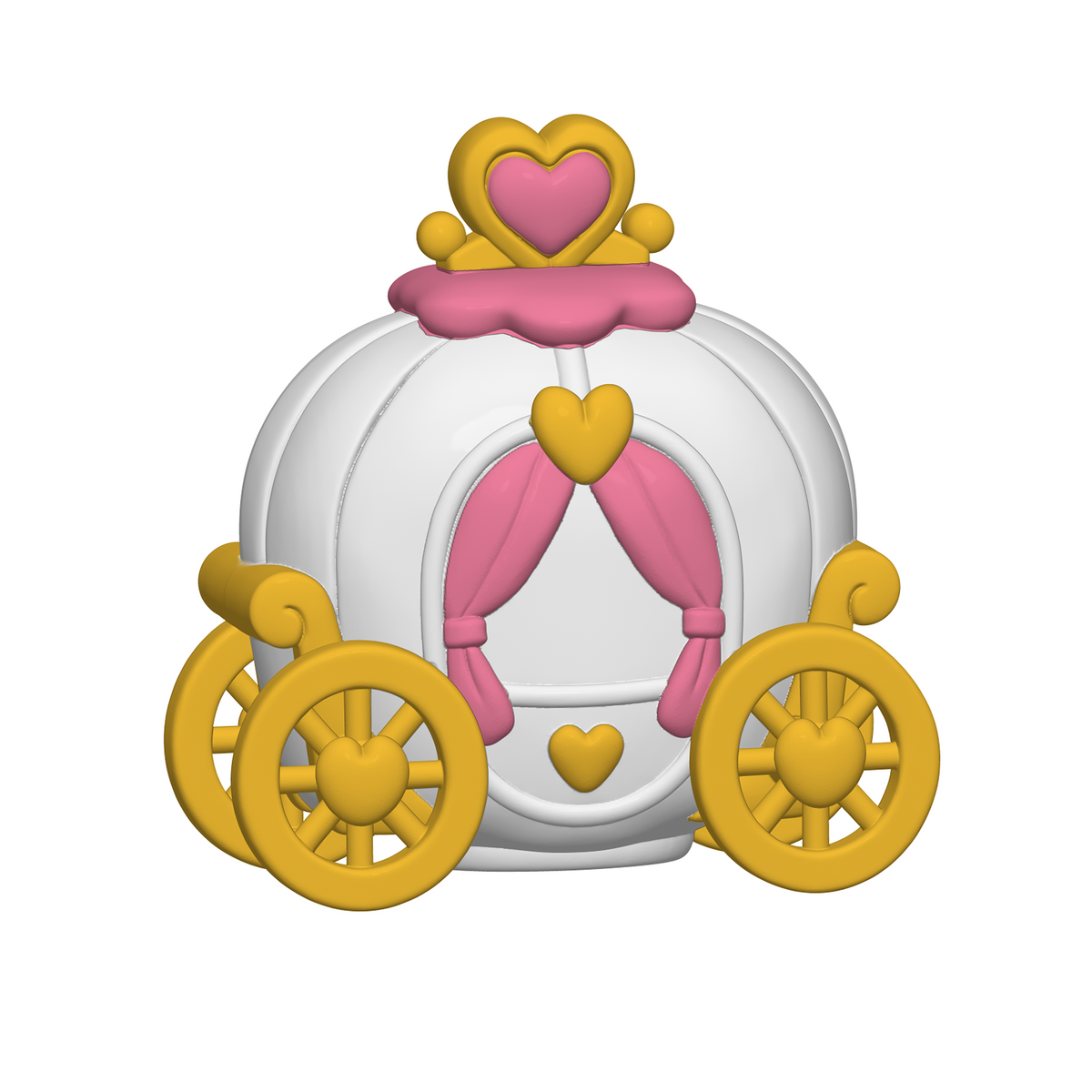 Princess Tea Party Playset STL Bundle with Castle Carriage and Crown