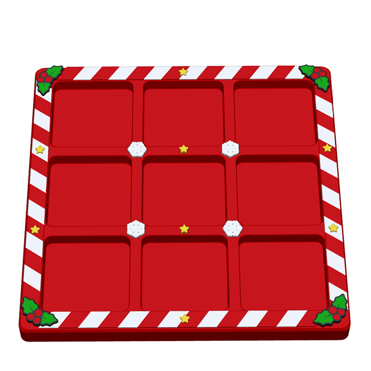 Christmas Tic Tac Toe STL Bundle with 3 Holiday Game Boards 9