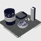 Dad The Man The Myth The Legend Mini Water Cooler STL Navy Gift