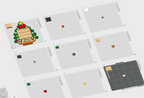 Christmas Tree Game Board STL with 9 Festive Holiday Icons 12