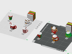 Christmas Hot Cocoa Mug Shelf Sitter STL Bundle with Flexi Legs