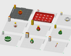 Christmas Playset STL with Tray Bowls and Ornament Bottles 10