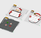 Christmas Tic Tac Toe STL Bundle with Santa and Mrs Claus Boards