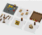 Pirate Treasure Playset STL Bundle with Chest Coins Gems and Tools