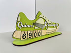 Personalized Running Miles Tracker Sign, Custom Shoe Shelf Decor, Miles Run This Year Counter, Gift for Runners