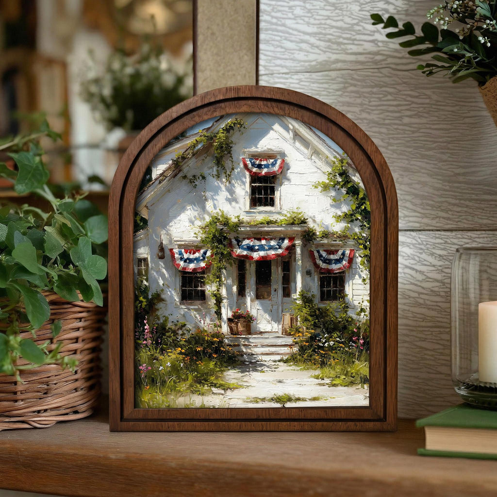 Patriotic Decor,4th of July Wall Art,America 250 Wood Framed Canvas,USA 250 Anniversary Decor,1776-2026 Patriotic Gift,Patriotic Hometown