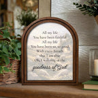 Christian Wall Art, Scripture Wall Art, Jesus Wall Art, Kids Room Art, Goodness of God Lyrics Wood Arch Frame, Scripture Verse Gift
