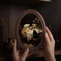 Victorian Cats Playing Cards 3D Wood Wall Art - Framed Layered Plywood Canvas Decor - Unique Pet Lover Gift - 7x9 9x11 11x14 14x18 Inches