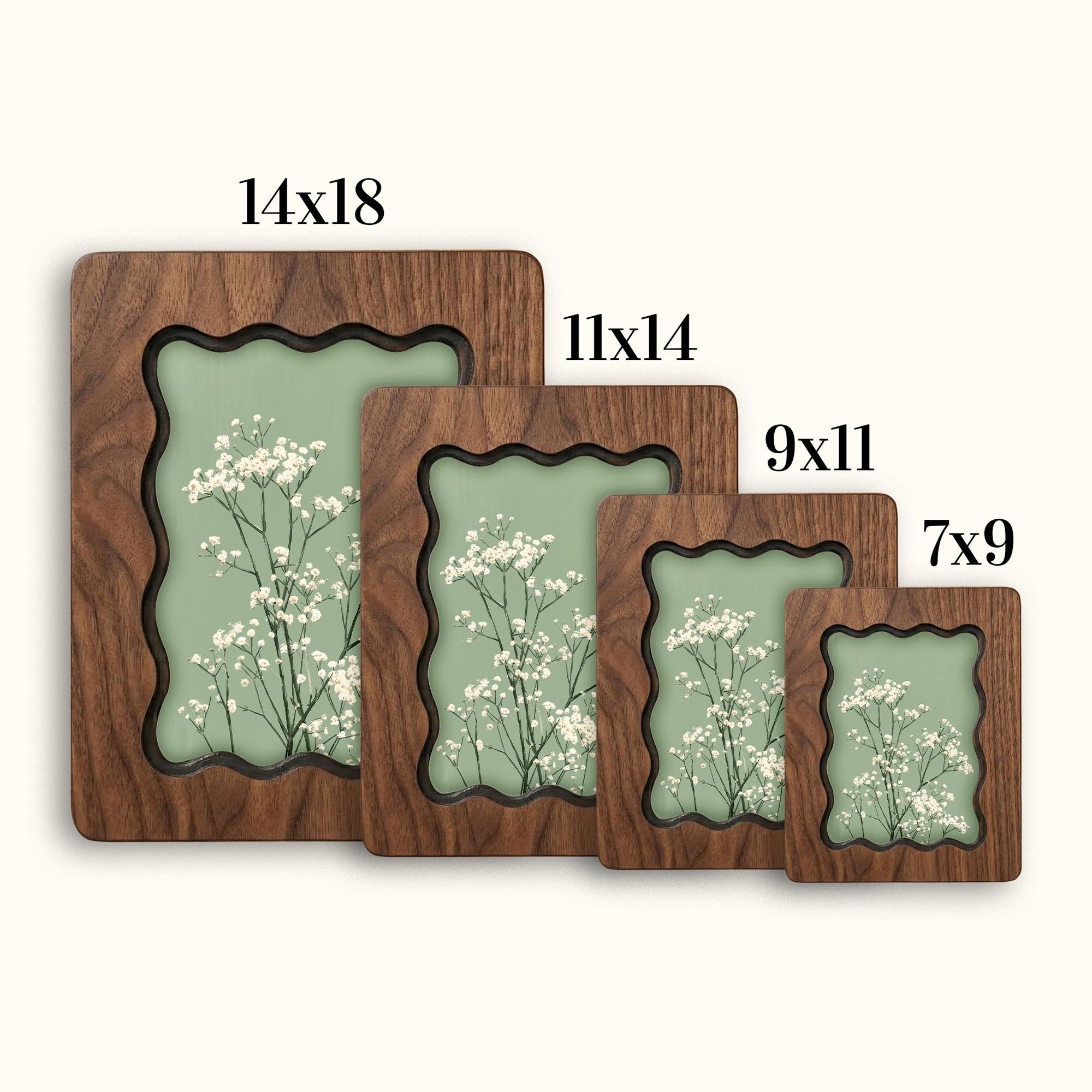 Baby‘s Breath Wall Art, Sage Green Floral Wood Frame, Minimalist Botanical Decor, Wedding Anniversary Gift, Laser Cut Wood Art, Flower Art