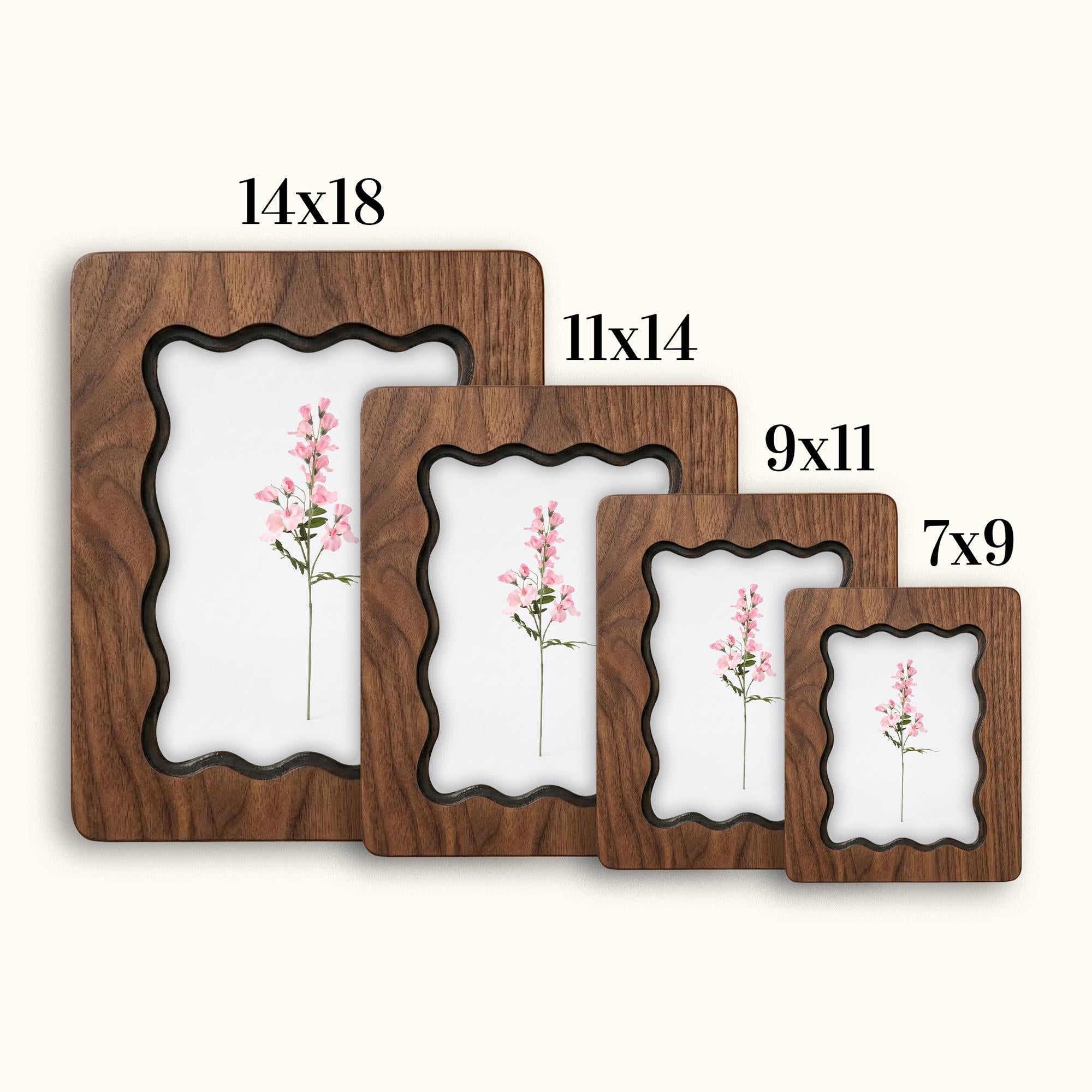 Sweet Pea Flower Art, Birth Month Flower Gift, April Birth Flower, Minimalist Botanical Wall Decor, Wood Picture Frame, Laser Cut Wood Art