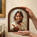 Christian Wall Art, Scripture Wall Art, Jesus Wall Art, Kids Room Art, Smiling Jesus Portrait, Christian Home Decor, Religious Gift