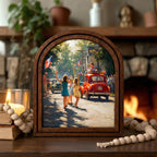 Patriotic Decor,4th of July Wall Art,America 250 Wood Framed Canvas,USA 250 Anniversary Decor,1776-2026 Patriotic Gift