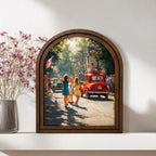 Patriotic Decor,4th of July Wall Art,America 250 Wood Framed Canvas,USA 250 Anniversary Decor,1776-2026 Patriotic Gift