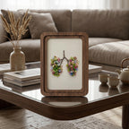 Floral Lungs Wall Art, Anatomical Art Print, Medical Student Gift, Botanical Home Decor, Rustic Wood Frame, Flower Lungs Art, Tabletop Decor
