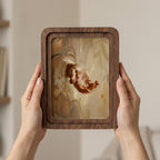 Jesus Hand Wall Art, Christian Home Decor, Reach Out Religious Painting, Framed Canvas Wood Art, Catholic Gift, Spiritual Office Decor, Gift