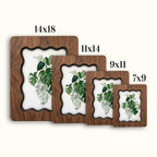 Monstera Leaf Wall Art, Tropical Plant Wood Frame, Plant Lover Gift, Botanical Leaves Print, Boho Home Decor, Laser Cut Wood Artwork, Frame