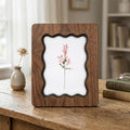 Sweet Pea Flower Art, Birth Month Flower Gift, April Birth Flower, Minimalist Botanical Wall Decor, Wood Picture Frame, Laser Cut Wood Art