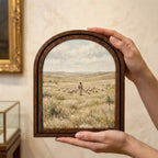 Good Shepherd Art, Jesus Painting, Arched Wood Frame, Christian Wall Decor, Christ Lamb Print, Religious Picture Frame, Catholic Home Gift