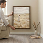 Jesus Good Shepherd, Christian Wall Art, Religious Oil Painting, Scripture Home Decor, Framed Canvas Wood Art, Catholic Gifts, Christ Print