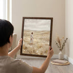 Jesus Good Shepherd, Christian Wall Art, Religious Oil Painting, Scripture Home Decor, Framed Canvas Wood Art, Catholic Gifts, Christ Print
