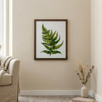 Fern Wall Art, Wood Picture Frame, Botanical Canvas Art, 3D Layered Wood Sign, Framed Leaf Print, Plant Lover Gift, Rustic Home Decor