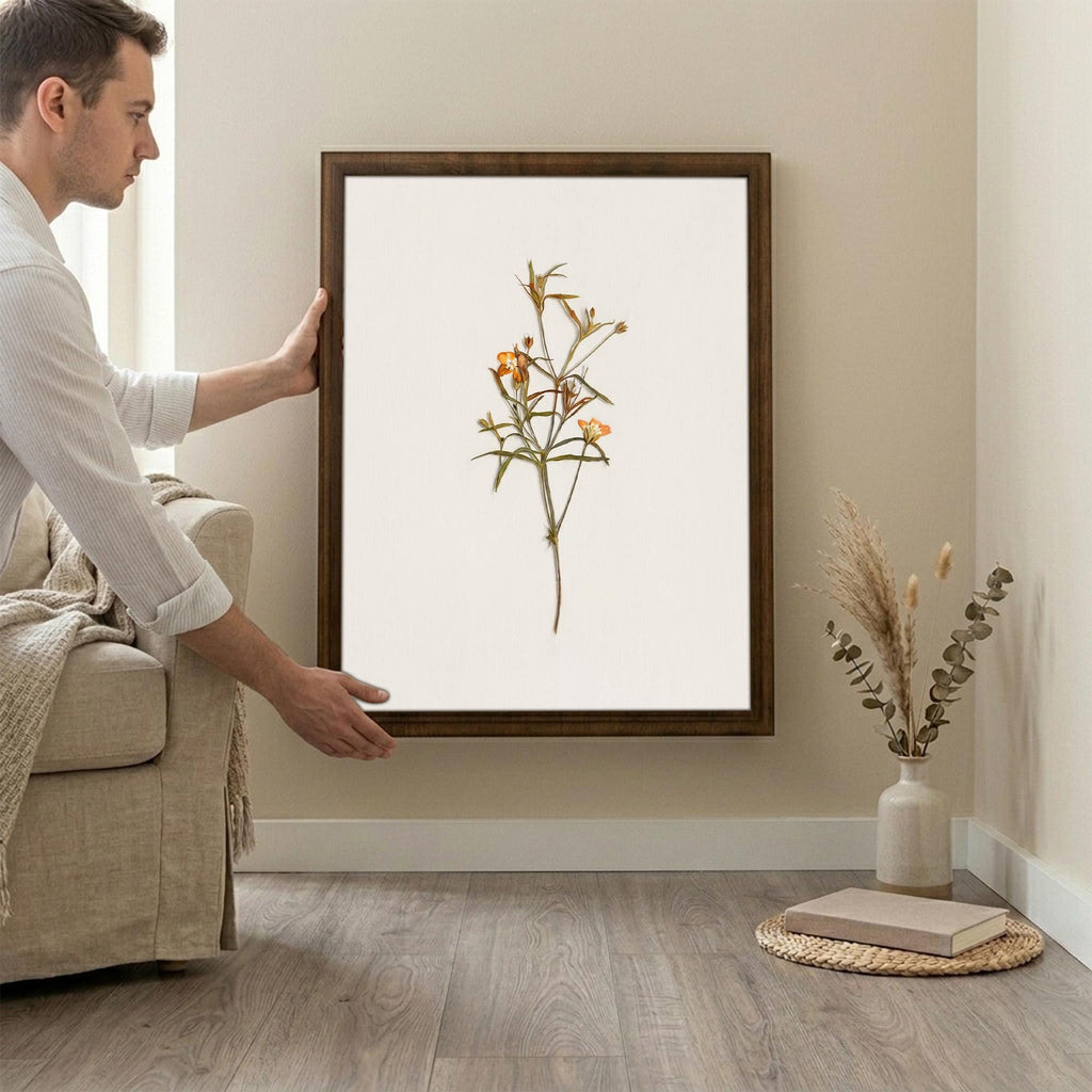 Pressed Flower Art, Wood Picture Frame, Botanical Wall Decor, 3D Layered Wood Sign, Wildflower Canvas, Plant Lover Gift, Rustic Home Decor