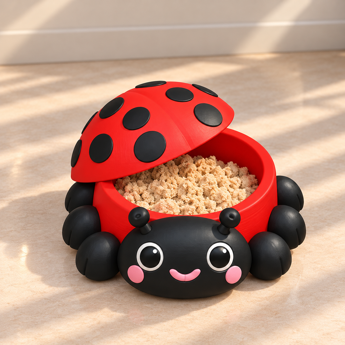 Animal Sandbox STL Bundle with Lids Frog Ladybug Cow Crab Turtle Dino