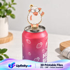 Sheep Soda Can Opener Keychain STL File with Nail Saver