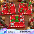Christmas Tic Tac Toe STL Bundle with 3 Holiday Game Boards 1