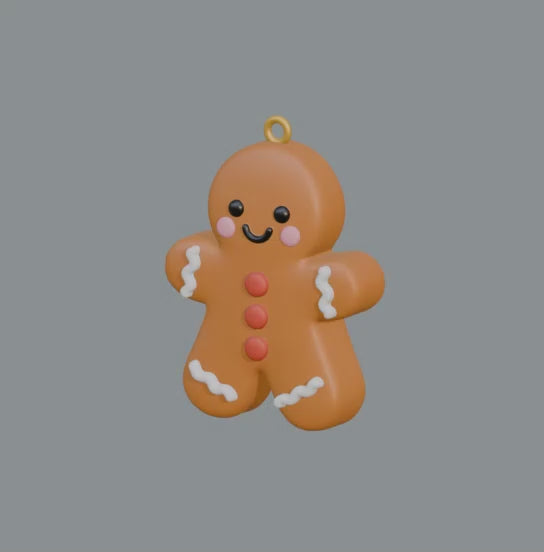 Christmas Ornament STL Bundle with Gingerbread Snowman Santa 2