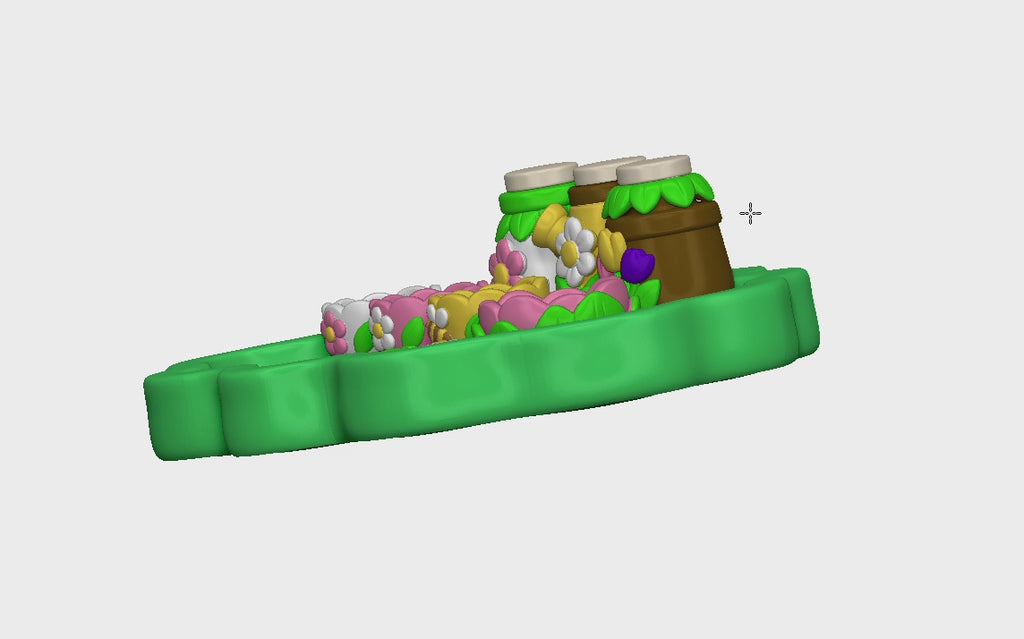 Flower Garden Playset STL Bundle with Tray Bowls Jars and Watering Can
