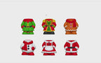 Christmas Pen Holder STL Set with Elf Santa Snowman and Nutc 2