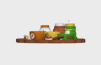 Camping Playset STL Bundle with Tray Bowls Jars and Spoon