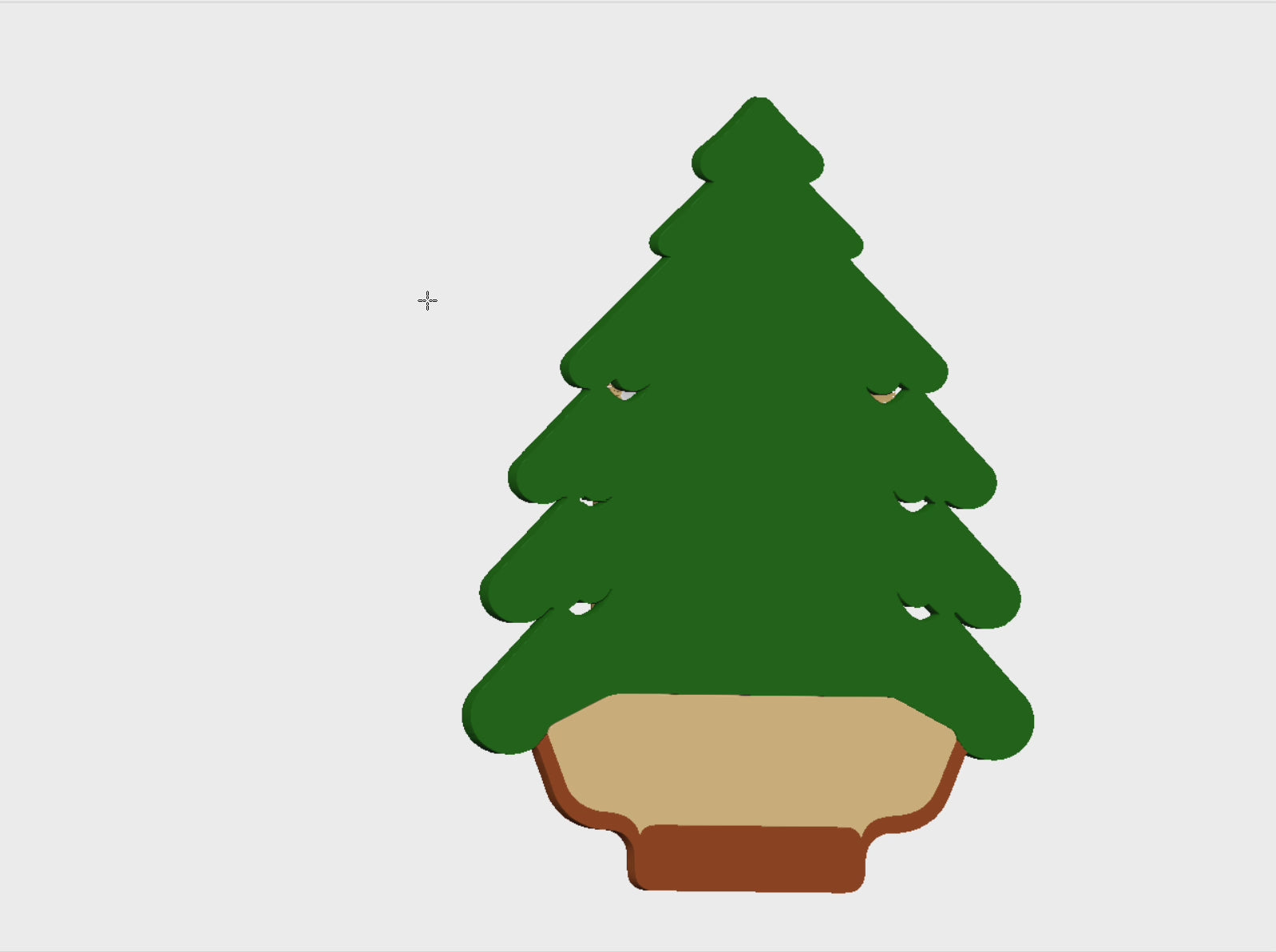 Christmas Tree Game Board STL with 9 Festive Holiday Icons 2