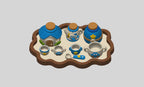 Airplane and Car Playset STL Bundle with Teapot Cups Tray and Jars