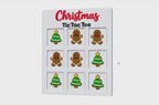 Christmas Gingerbread Tic Tac Toe Game STL File with Board and Pieces