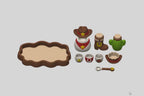 Cowboy Playset STL Bundle with Tray Bowls Jars and Spoon