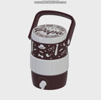 Papa The Man The Myth The Bad Influence Mini Water Cooler STL Brown